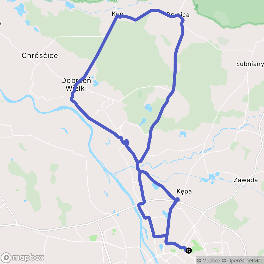 Opole: mapa trasy - Poland