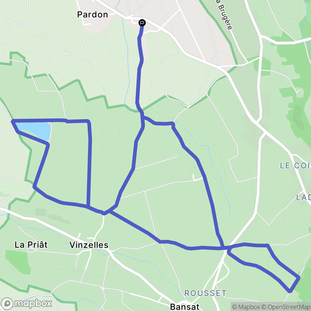 Saint-Rémy-de-Chargnat : carte du parcours de randonnée - France