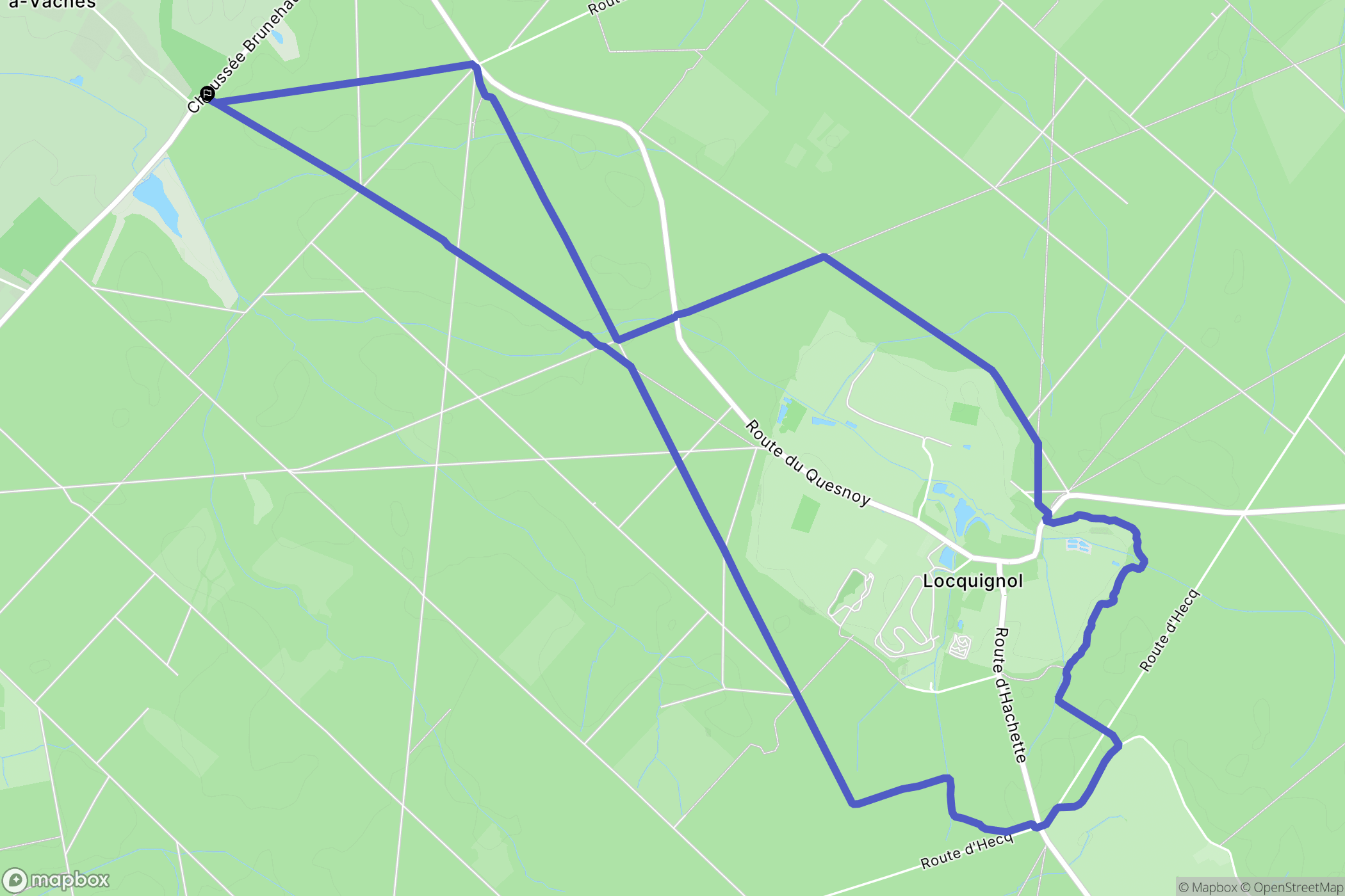 Potelle : carte du parcours de randonnée - France