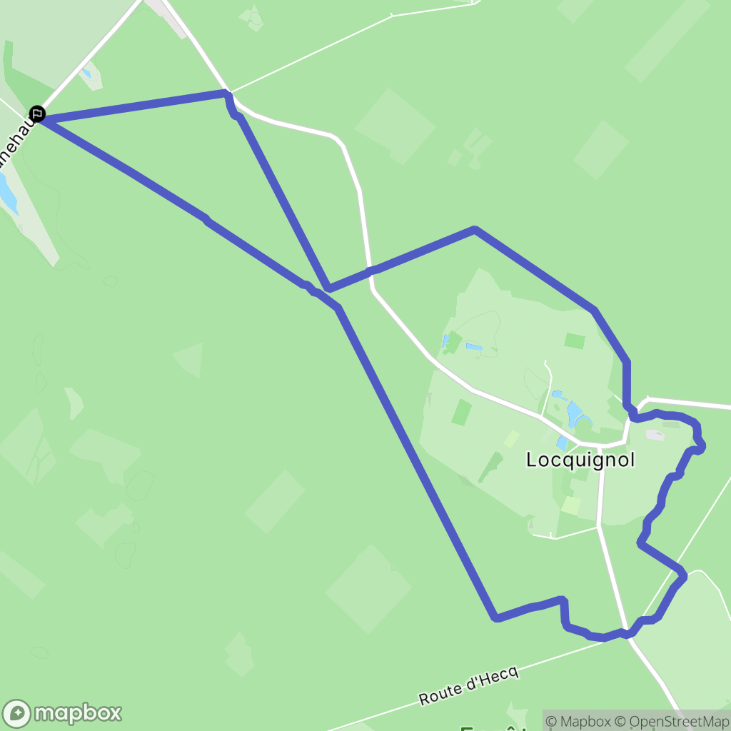 Potelle : carte du parcours de randonnée - France