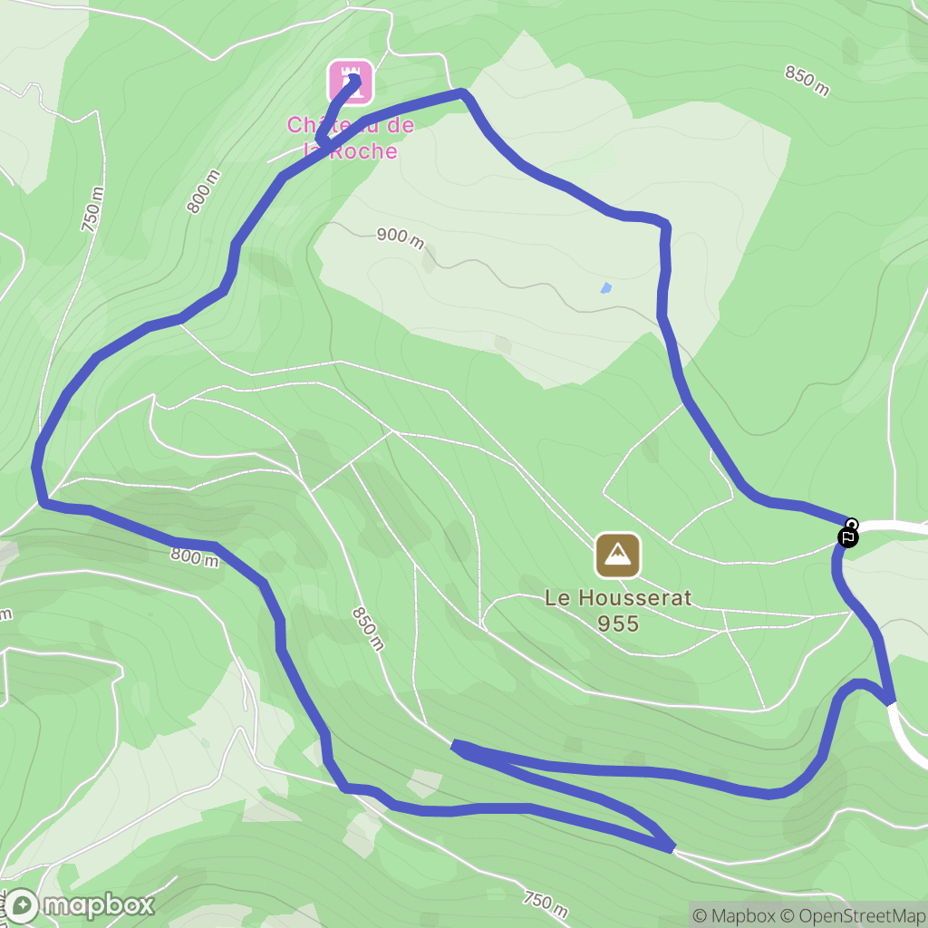 Bellefosse : carte du parcours de randonnée - France