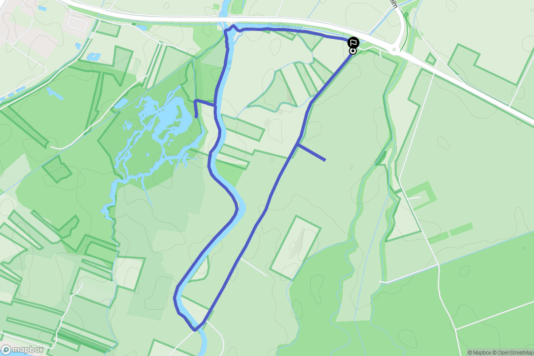 Sélestat : carte du parcours de randonnée - France