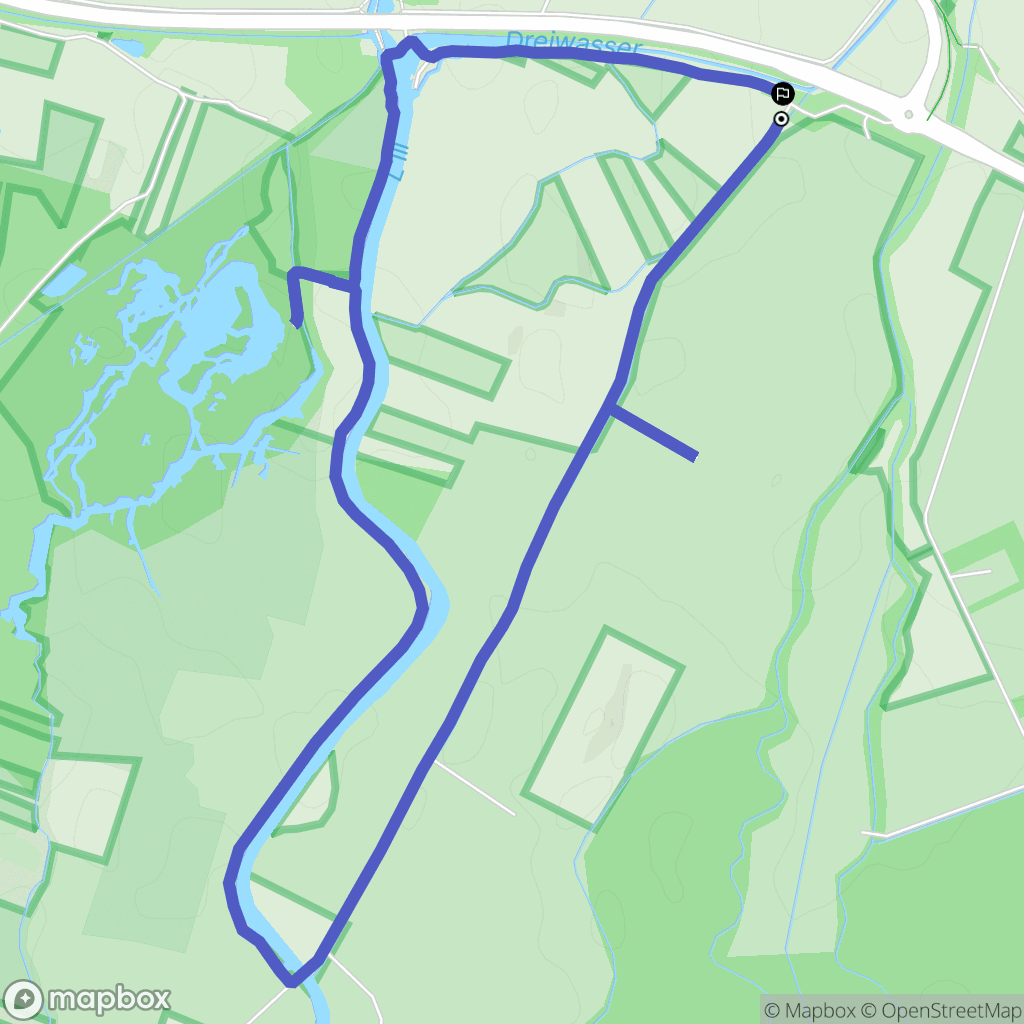 Sélestat : carte du parcours de randonnée - France