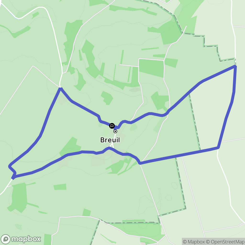 Saint-Clair-sur-Epte : carte du parcours de randonnée - France