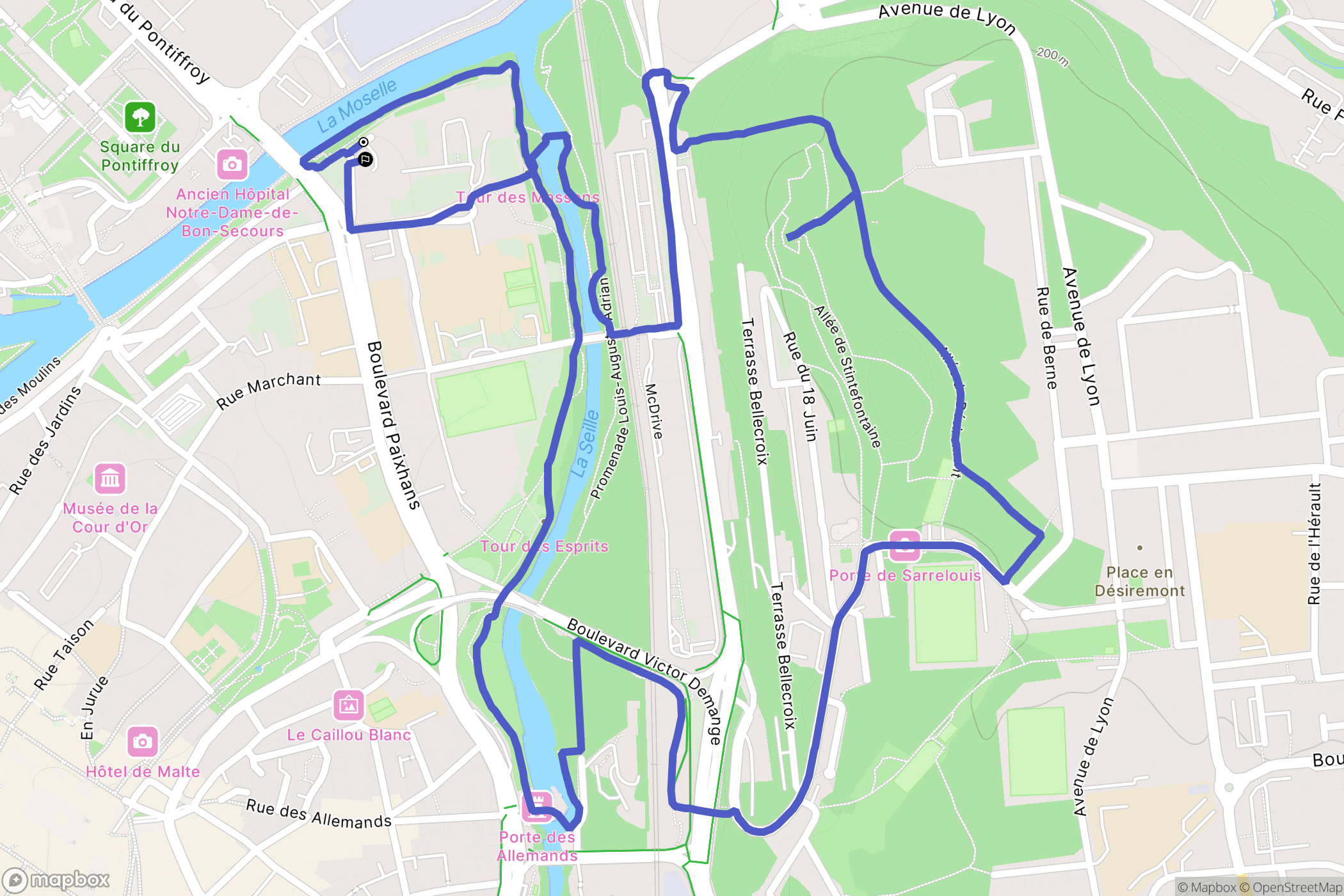Metz: routekaart voor buitenactiviteiten - France