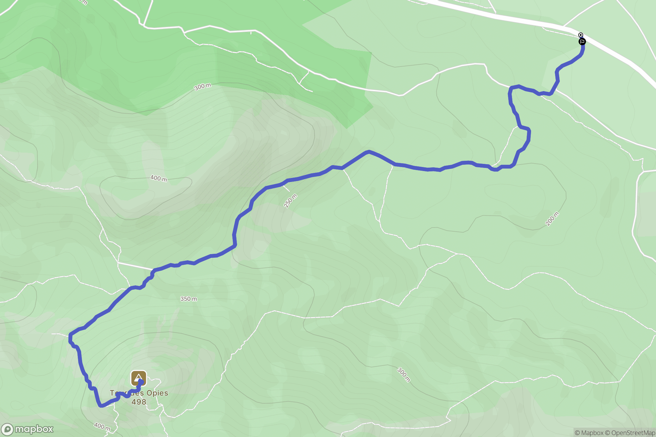 Eyguières : carte du parcours de randonnée - France