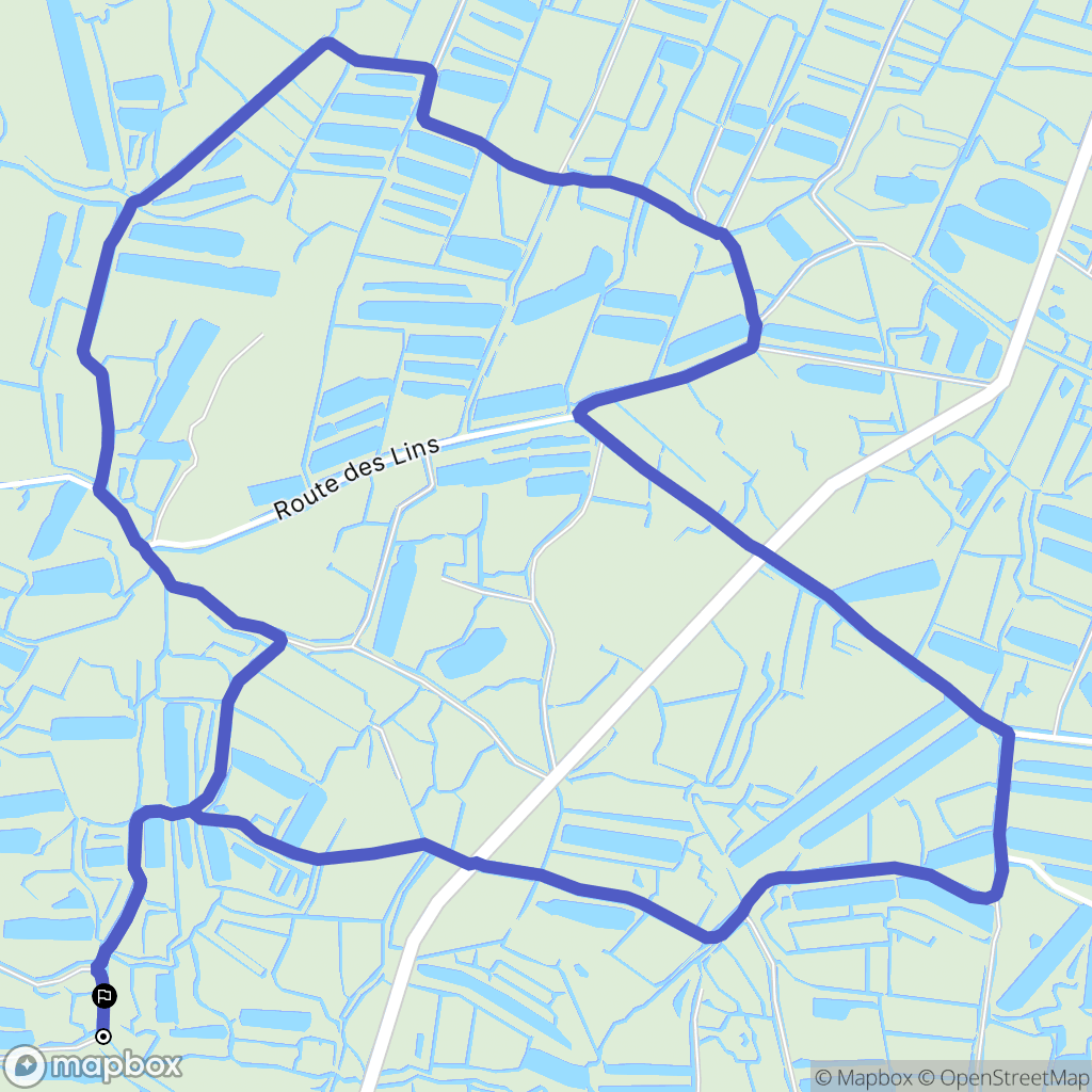 Bouin : carte du parcours de randonnée - France