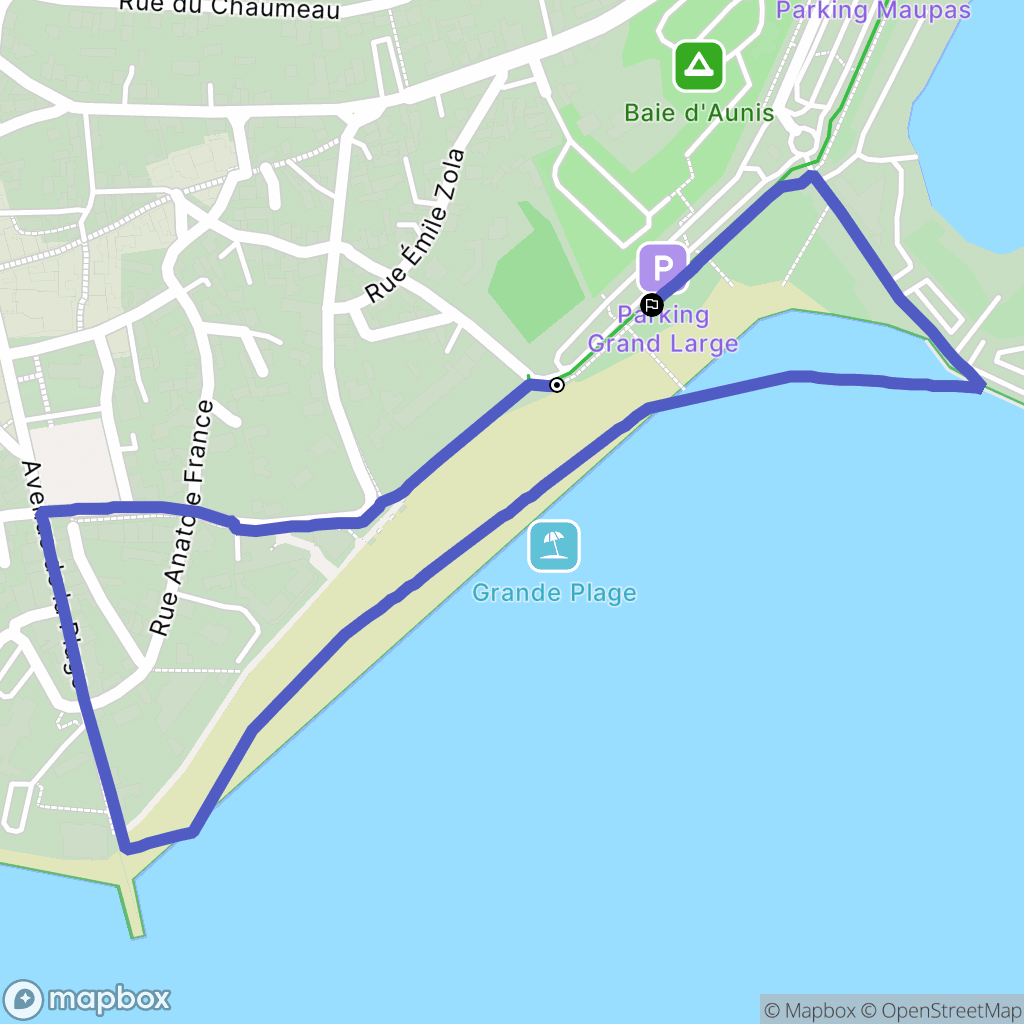 La Tranche-sur-Mer : carte du parcours de randonnée - France