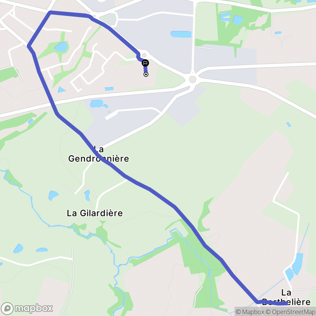 Le Poiré-sur-Vie : carte du parcours de randonnée - France