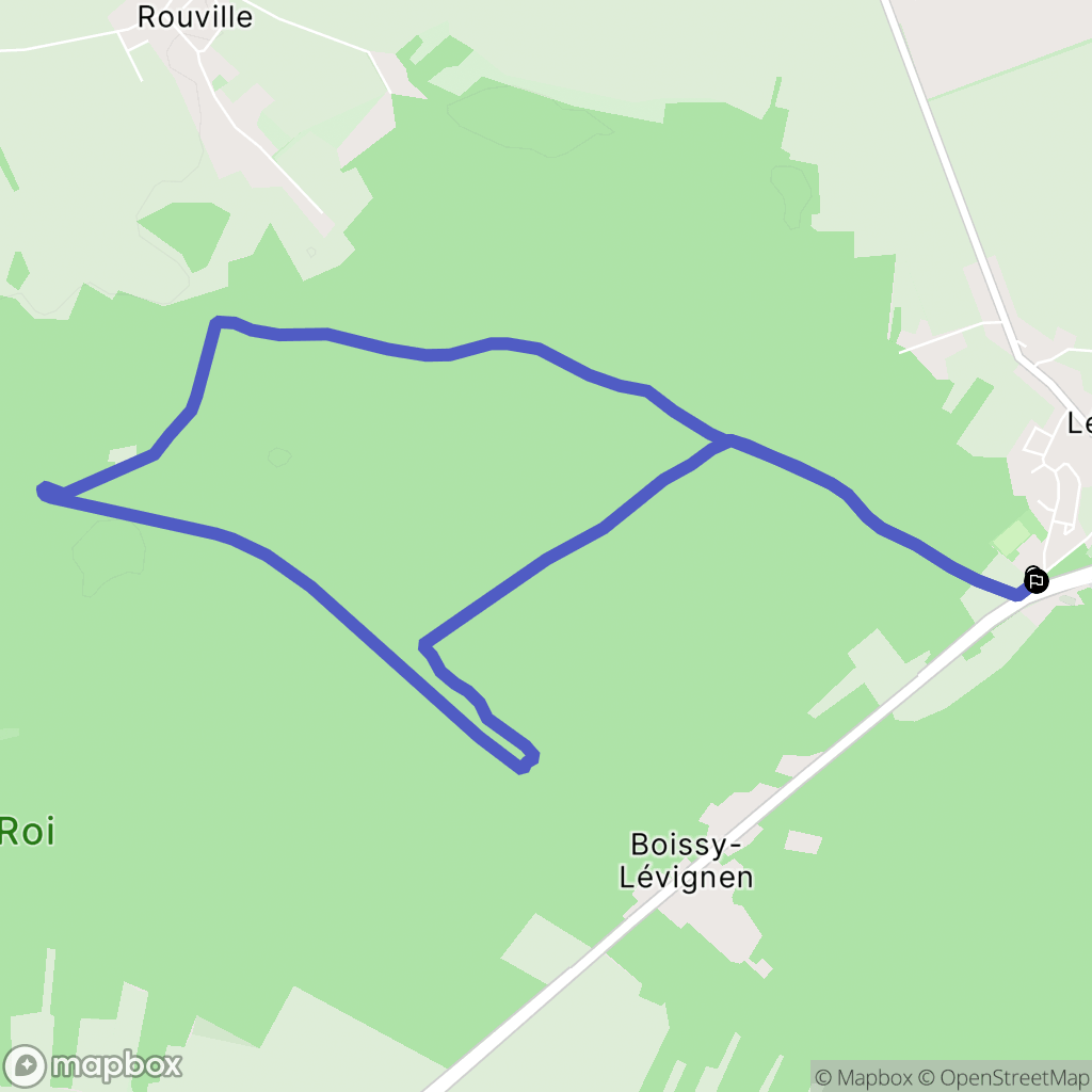 Lévignen : carte du parcours de randonnée - France