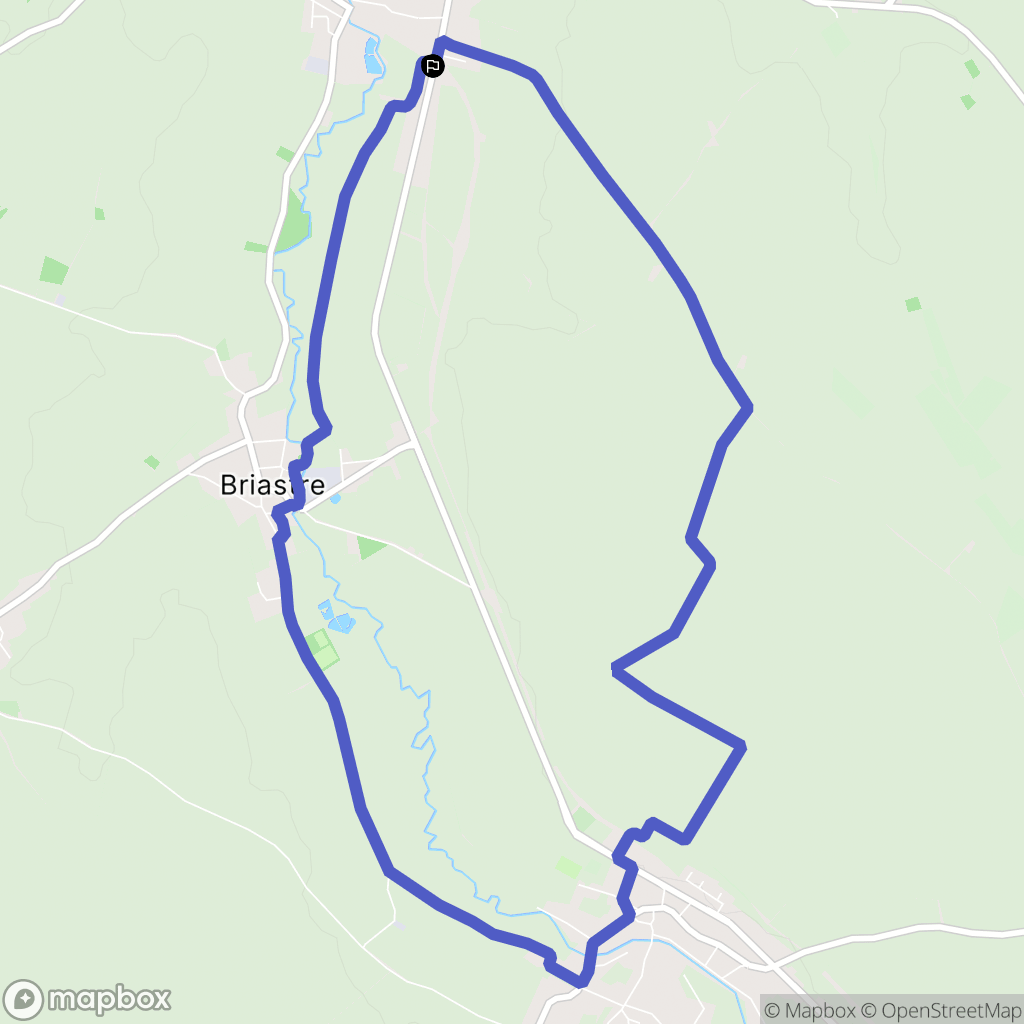 Solesmes : carte du parcours de randonnée - France