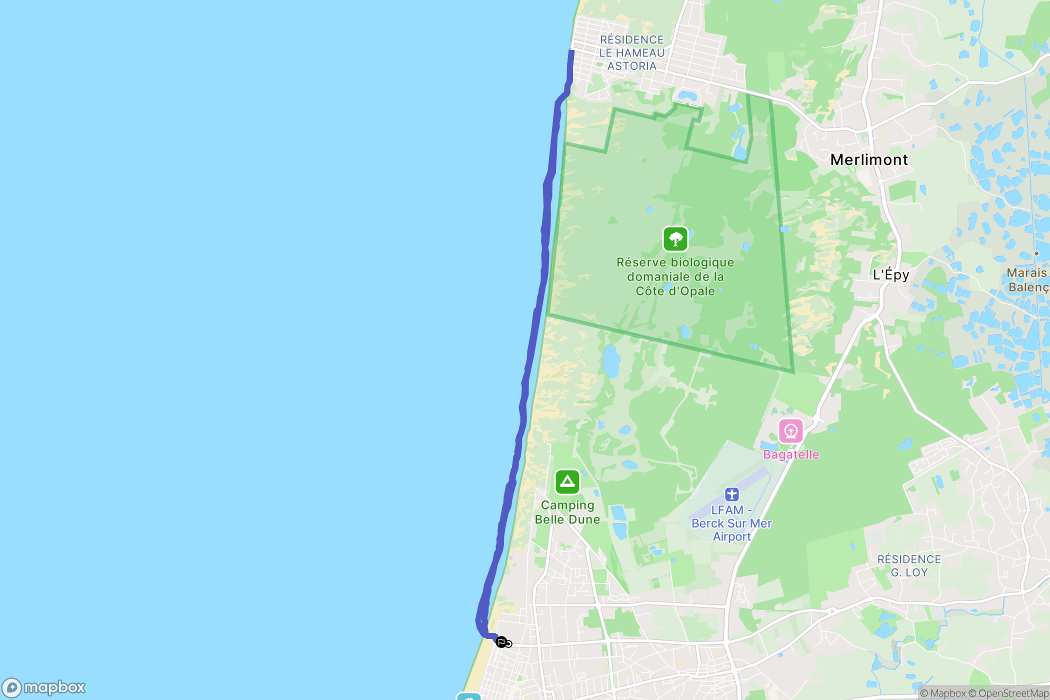 Berck: routekaart voor buitenactiviteiten - France