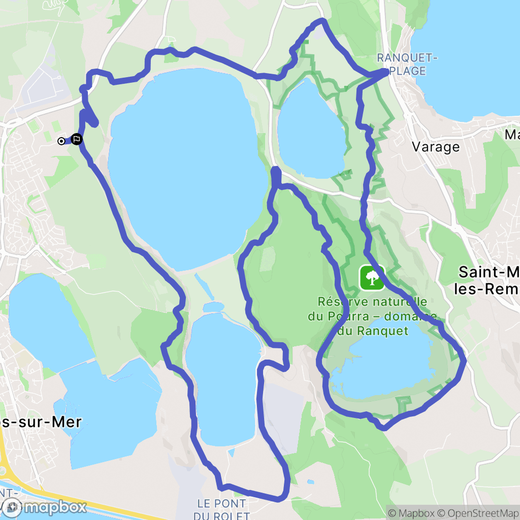 Fos-sur-Mer : carte du parcours de randonnée - France