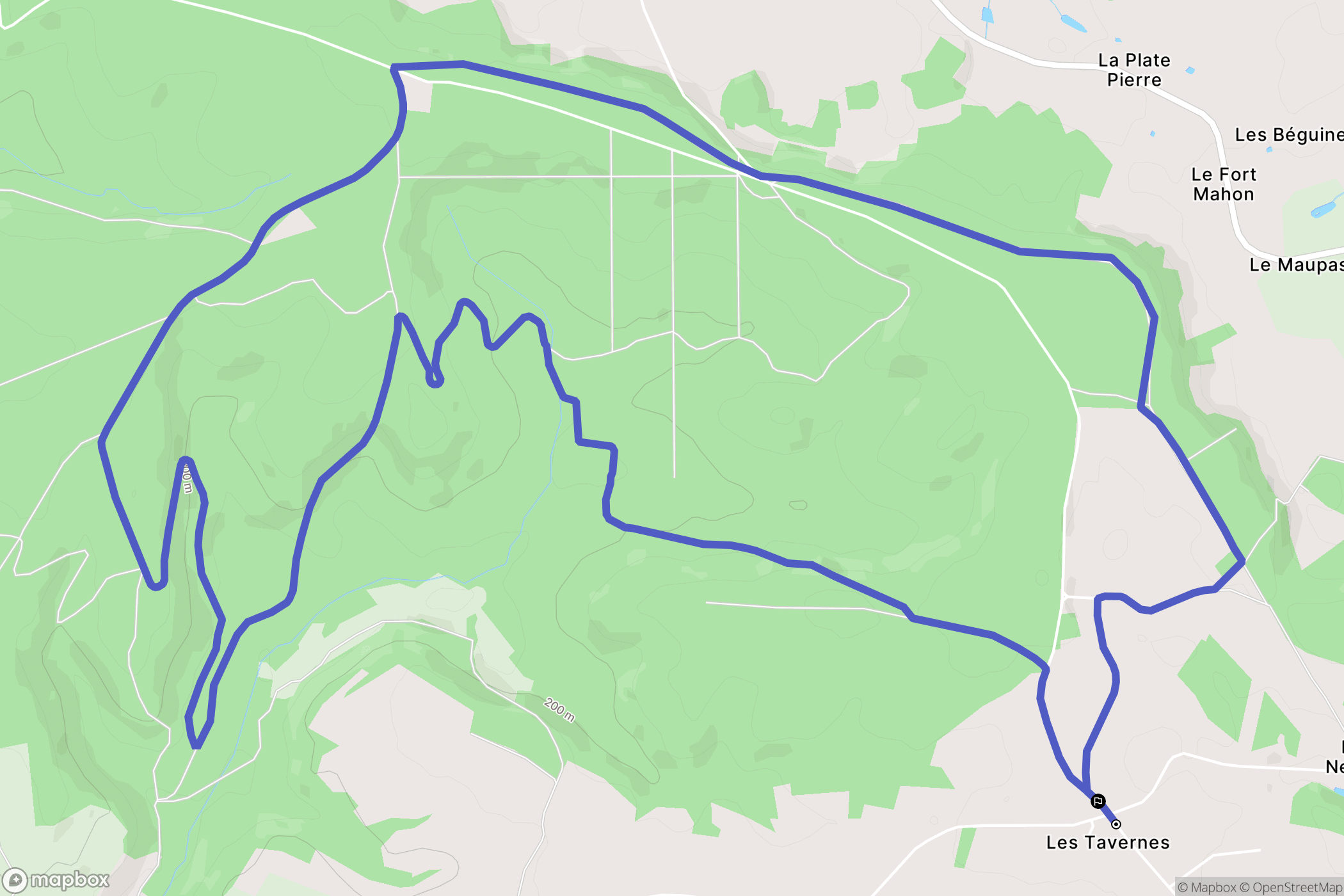 Viel-Saint-Remy : carte du parcours de randonnée - France
