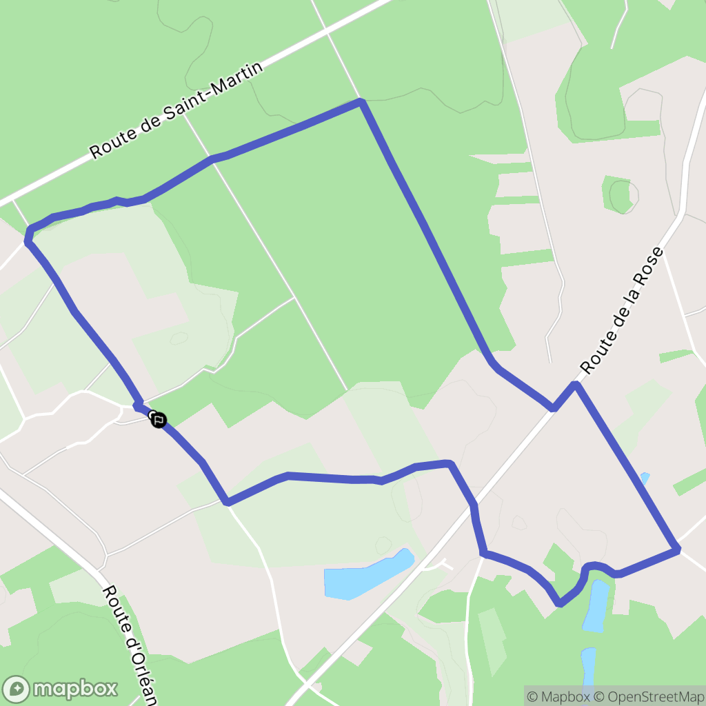 Saint-Éloy-de-Gy : carte du parcours de randonnée - France