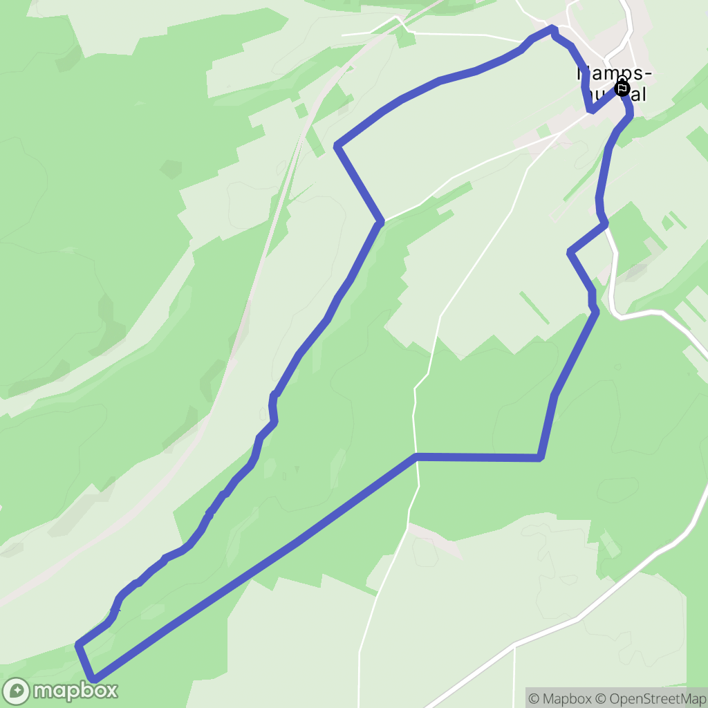 Namps-Maisnil : carte du parcours de randonnée - France