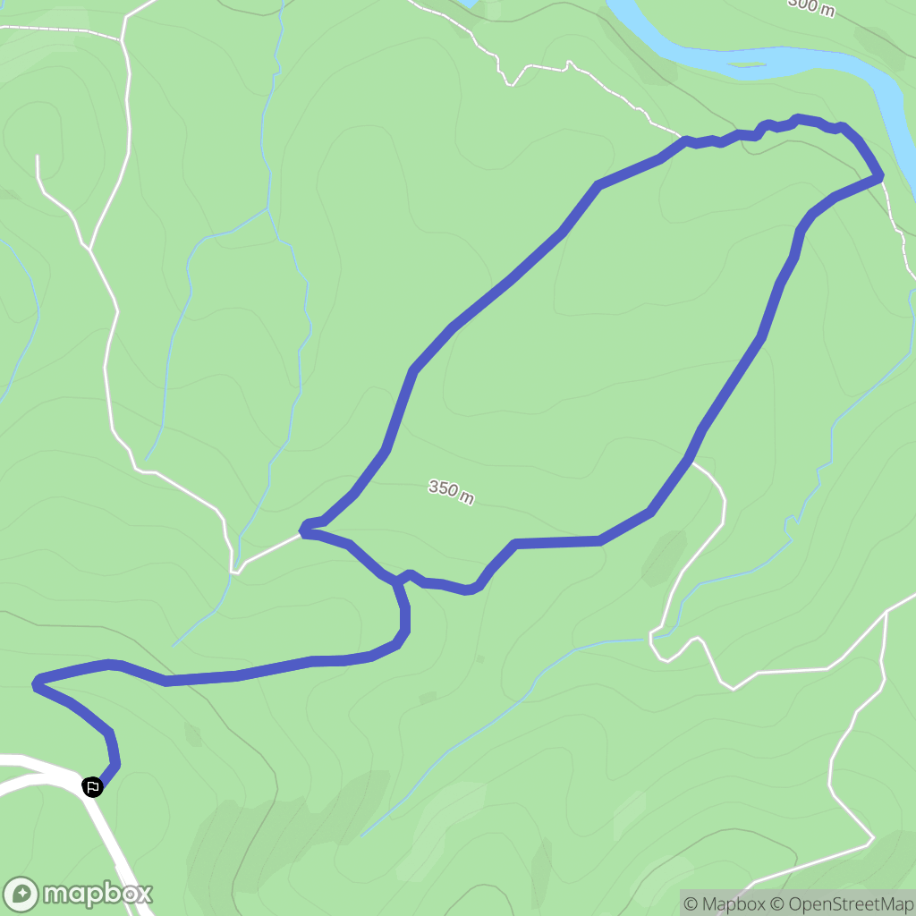 Oloron-Sainte-Marie : carte du parcours de randonnée - France