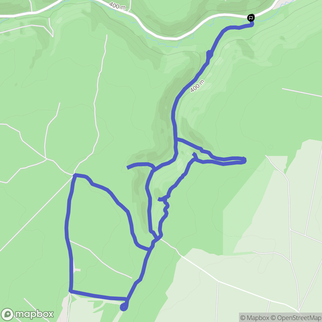 Val-Suzon : carte du parcours de randonnée - France