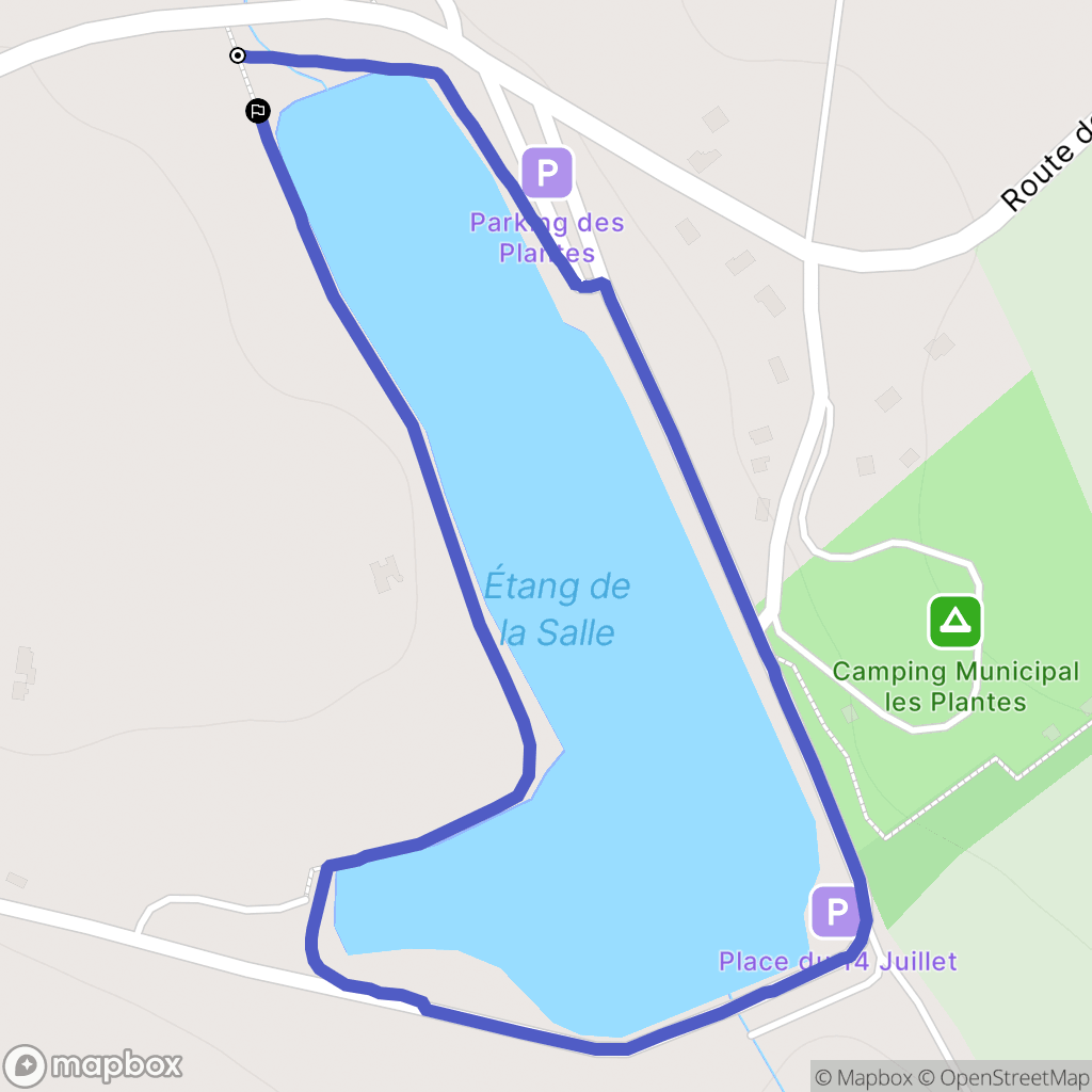 Saint-Martin-d'Auxigny : carte du parcours de randonnée - France
