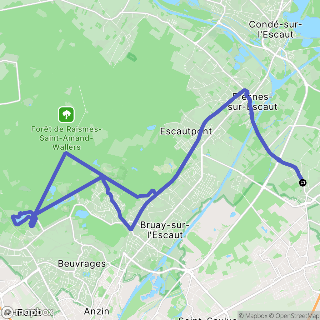 Vicq : carte du parcours de randonnée - France