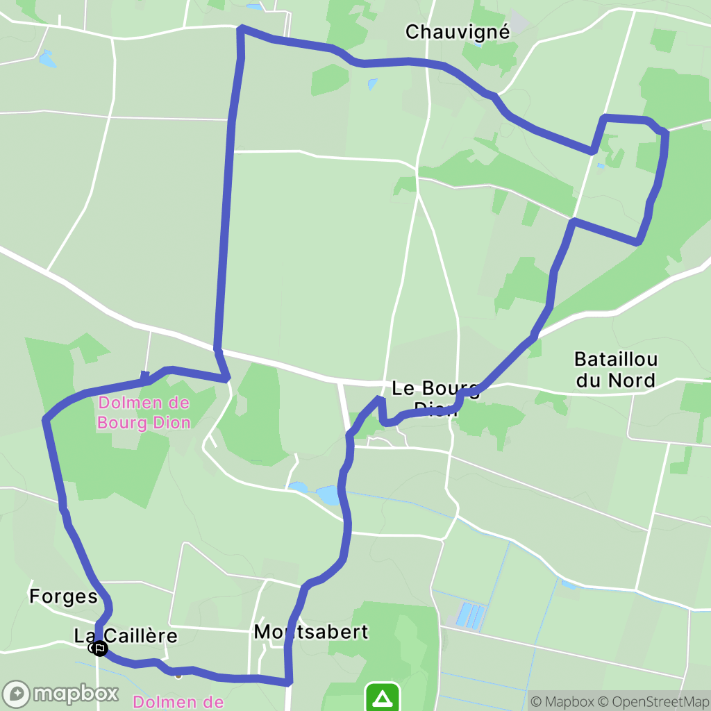 Brissac Loire Aubance : carte du parcours de randonnée - France