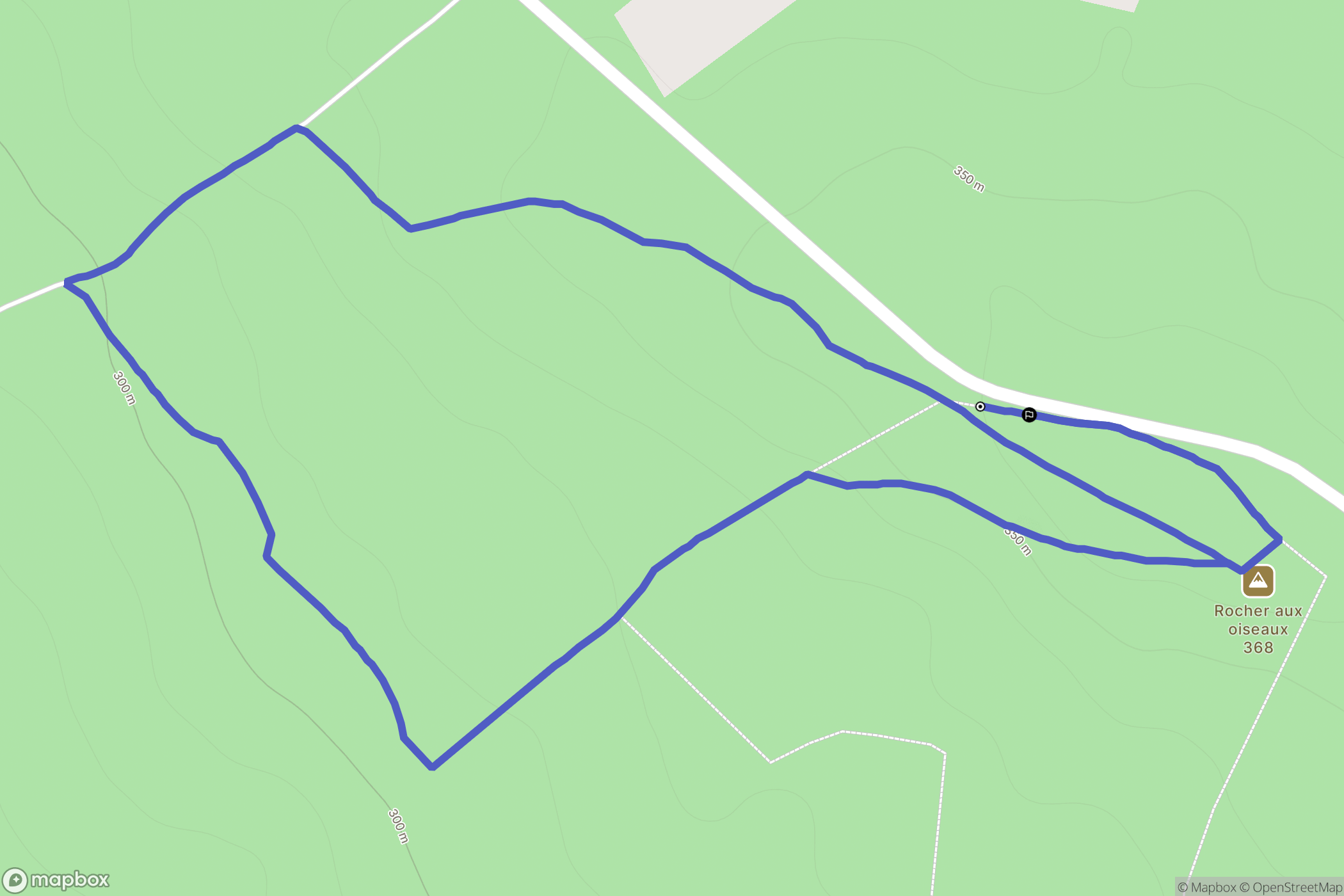 Montrollet : carte du parcours de randonnée - France