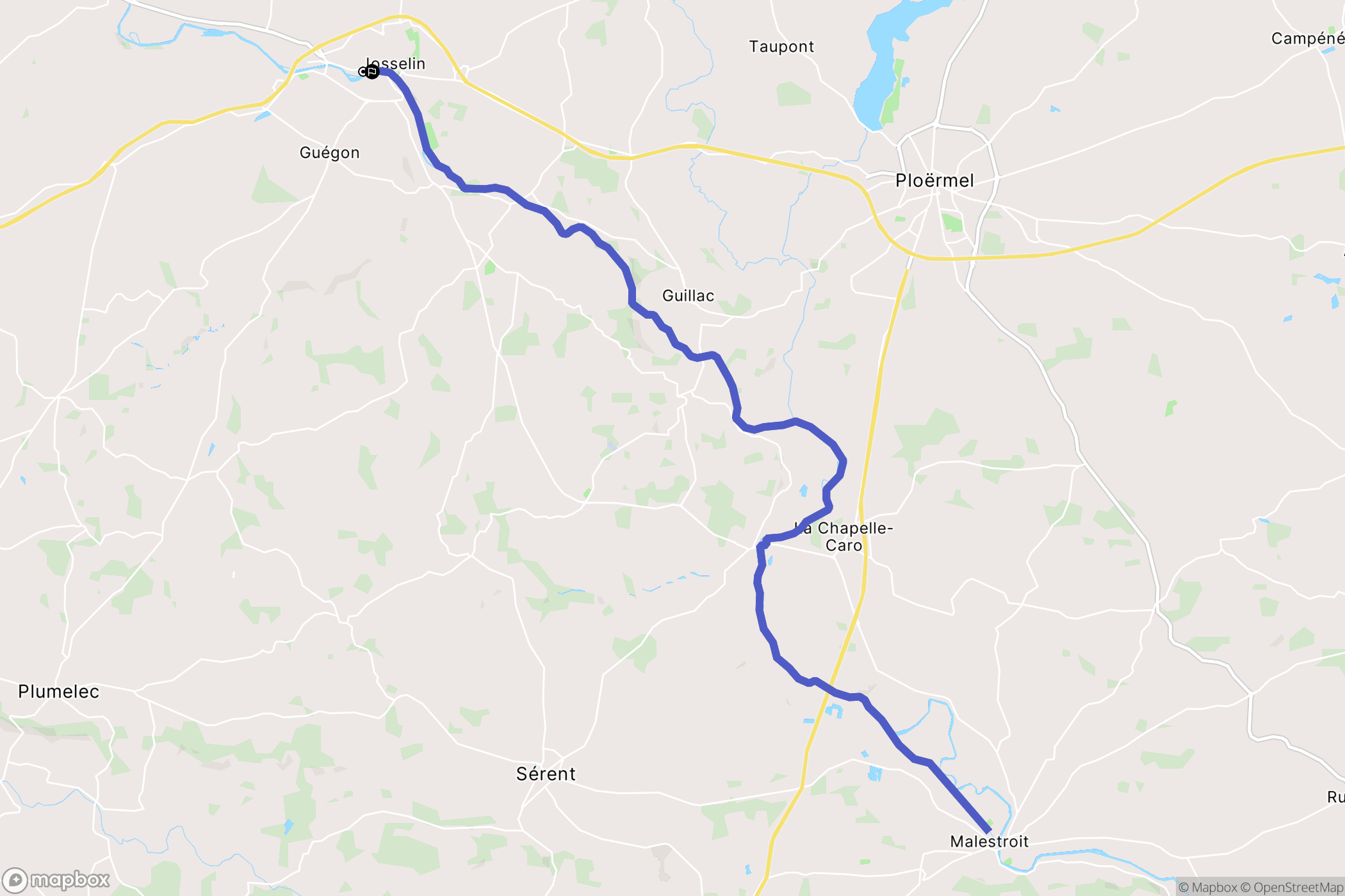 Josselin: routekaart voor buitenactiviteiten - France