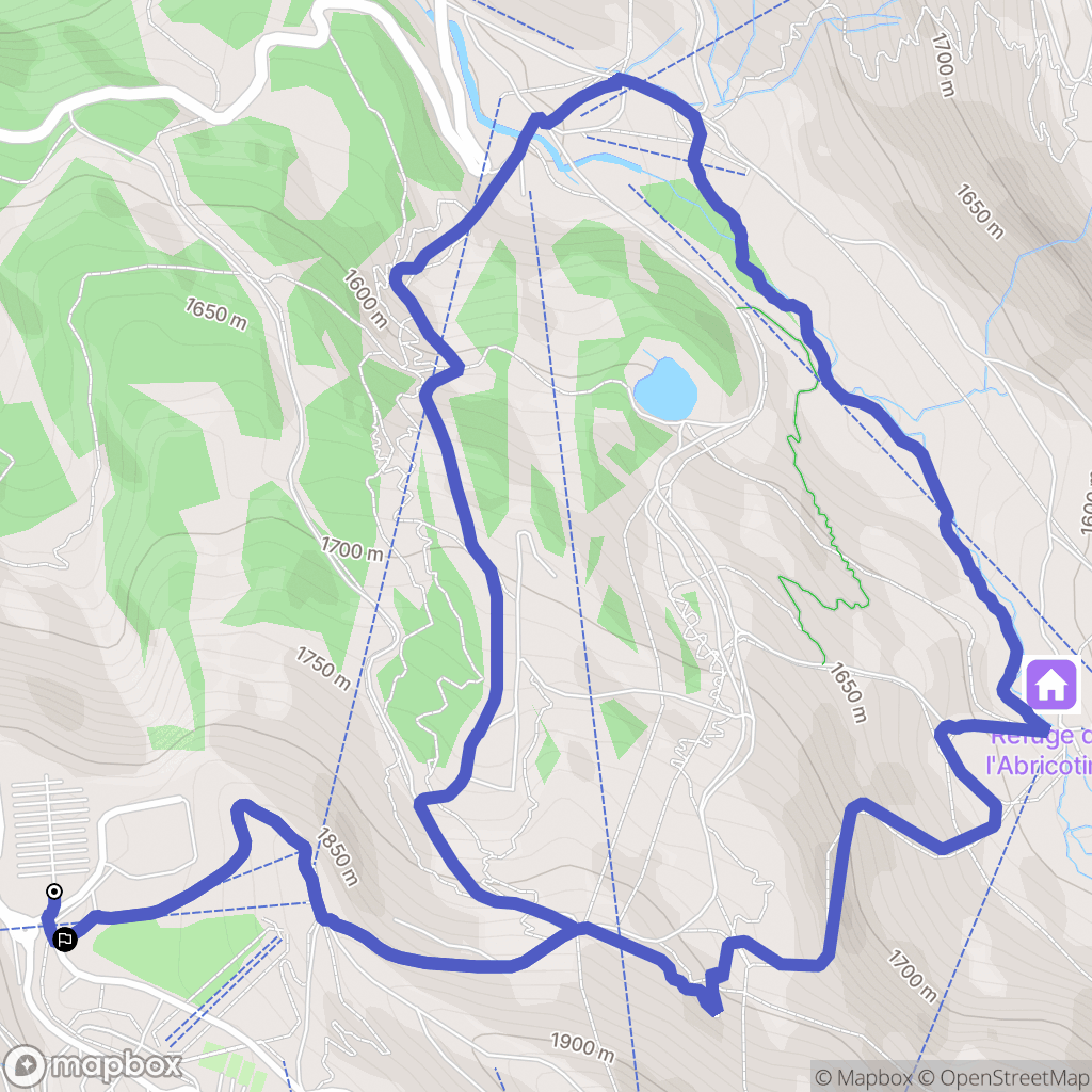 Morzine : carte du parcours de randonnée - France
