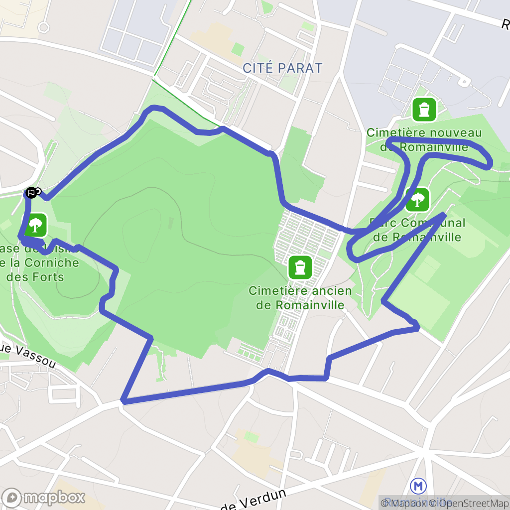 Romainville: routekaart voor buitenactiviteiten - France