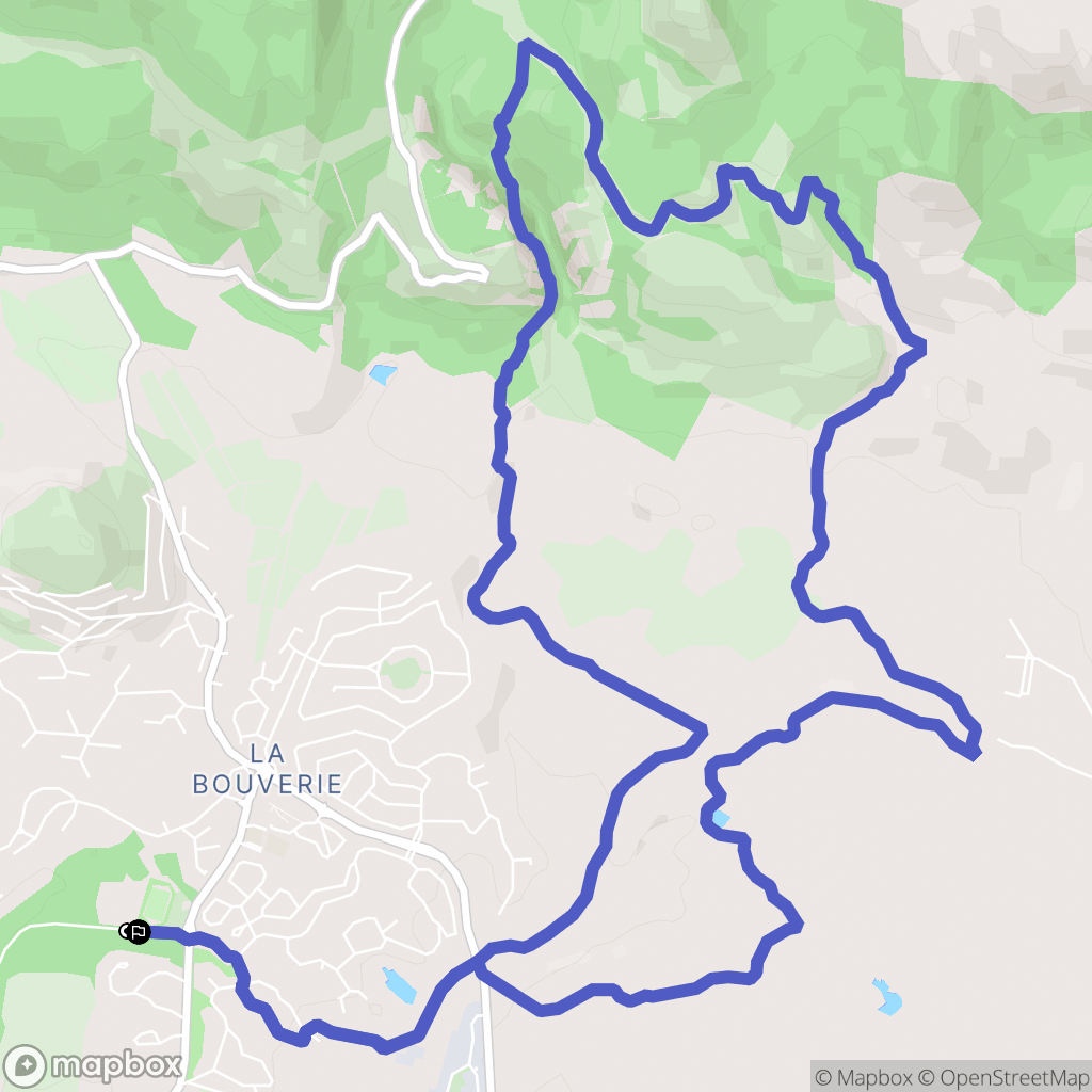 Roquebrune-sur-Argens : carte du parcours de randonnée - France