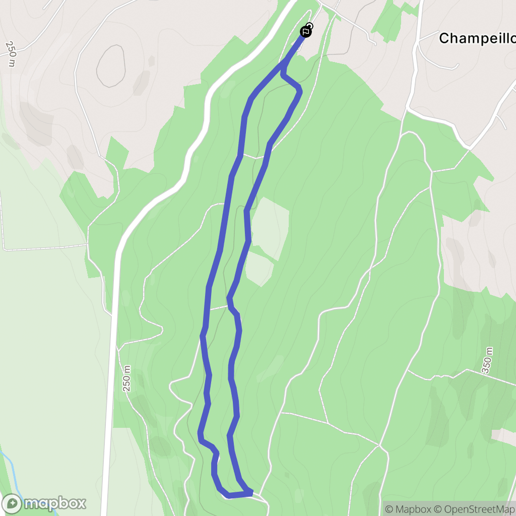 Belley : carte du parcours de randonnée - France
