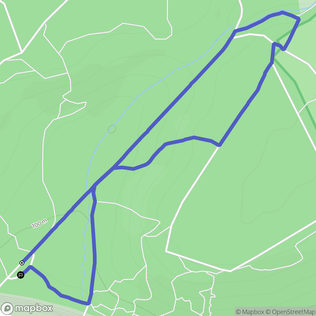 Chamarande : carte du parcours de randonnée - France