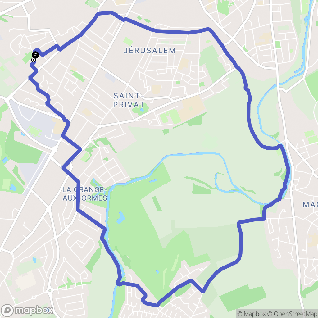 Montigny-lès-Metz : carte du parcours de randonnée - France
