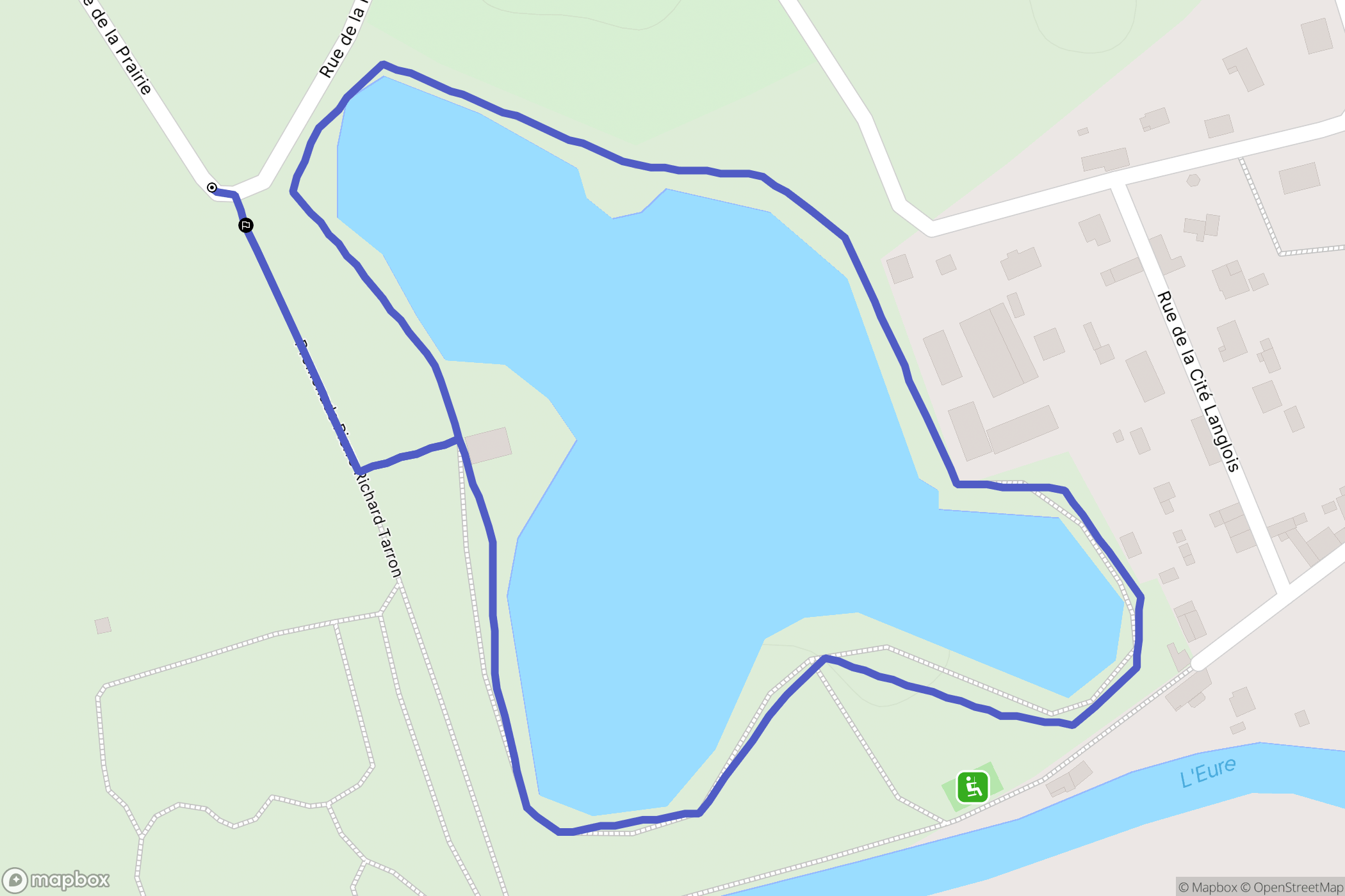 Pacy-sur-Eure : carte du parcours de randonnée - France