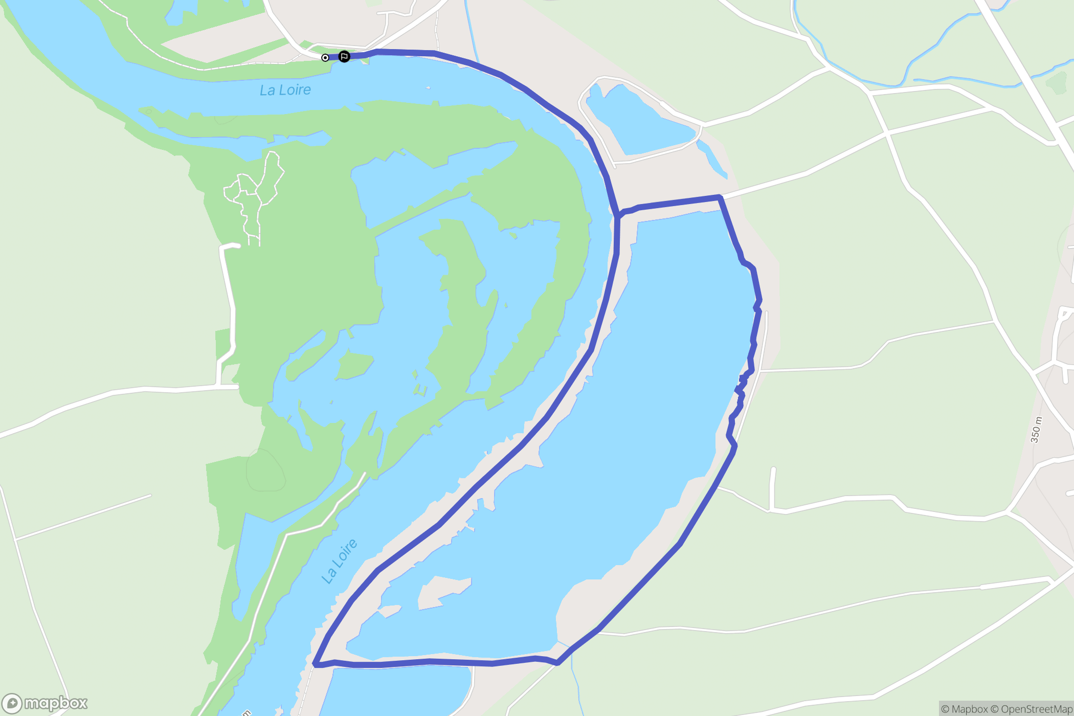 Montrond-les-Bains : carte du parcours de randonnée - France