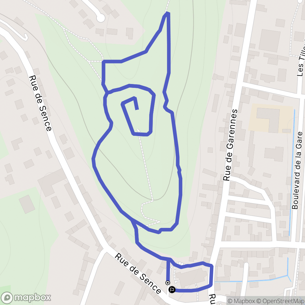 Ivry-la-Bataille : carte du parcours de randonnée - France