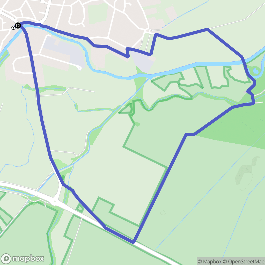 Sélestat : carte du parcours de randonnée - France