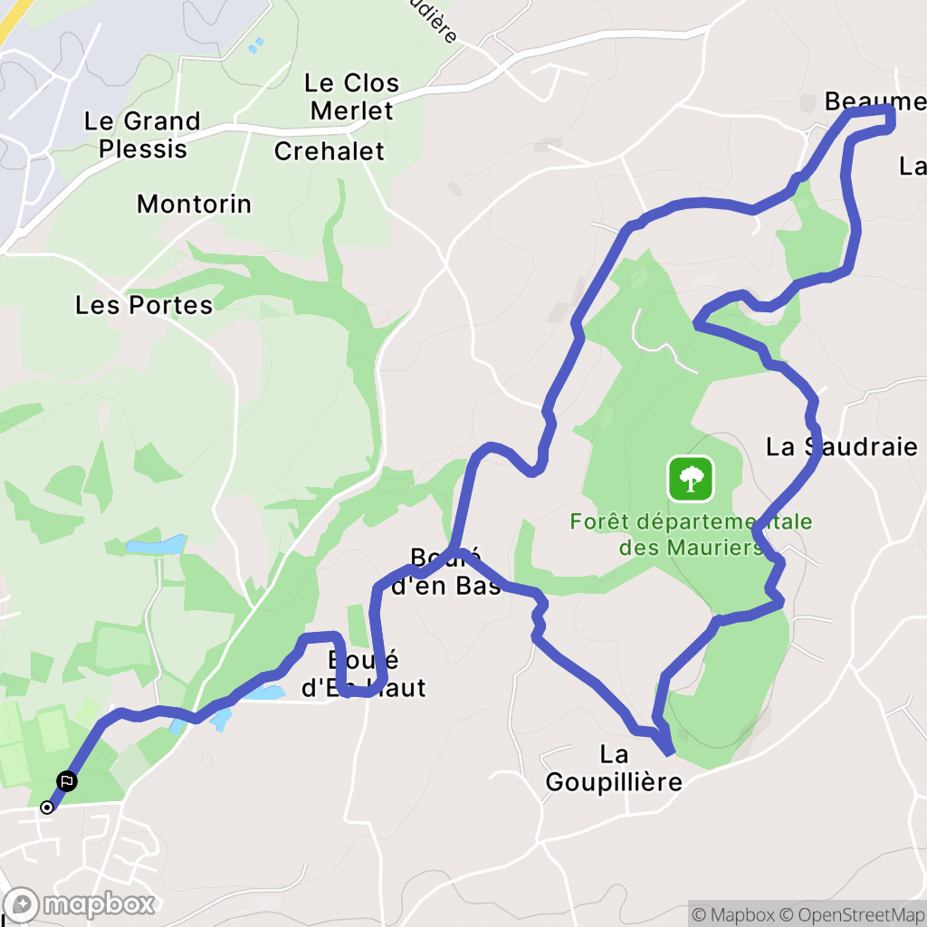 Plaintel : carte du parcours de randonnée - France