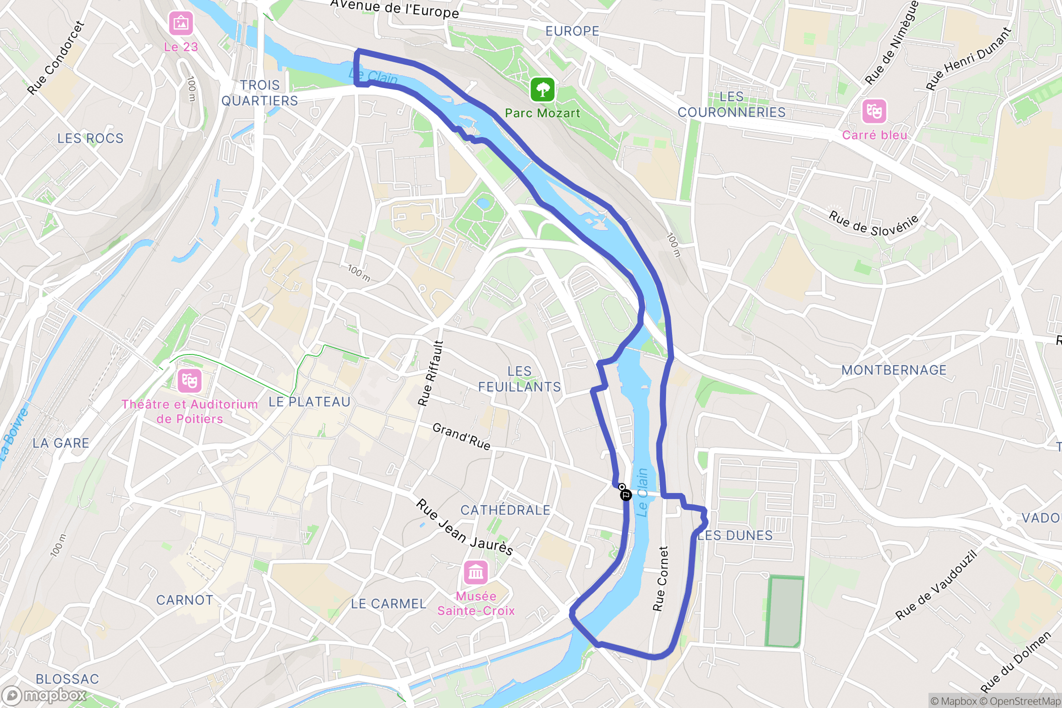 Poitiers: routekaart voor buitenactiviteiten - France