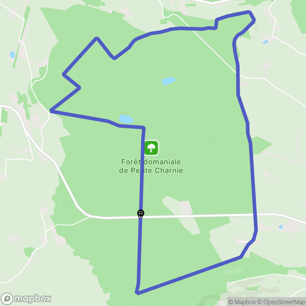 Saint-Symphorien : carte du parcours de randonnée - France