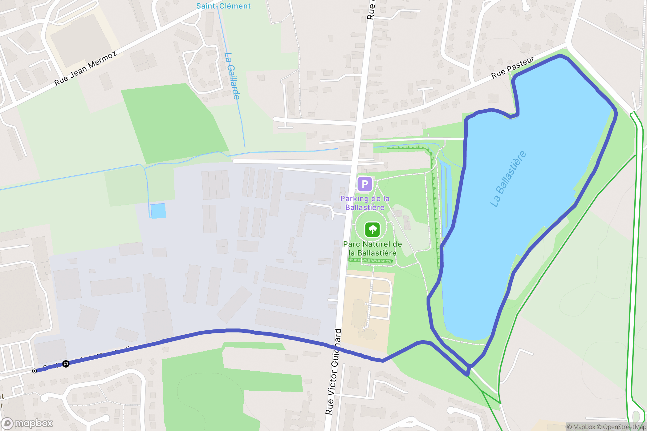 Sens : carte du parcours de randonnée - France