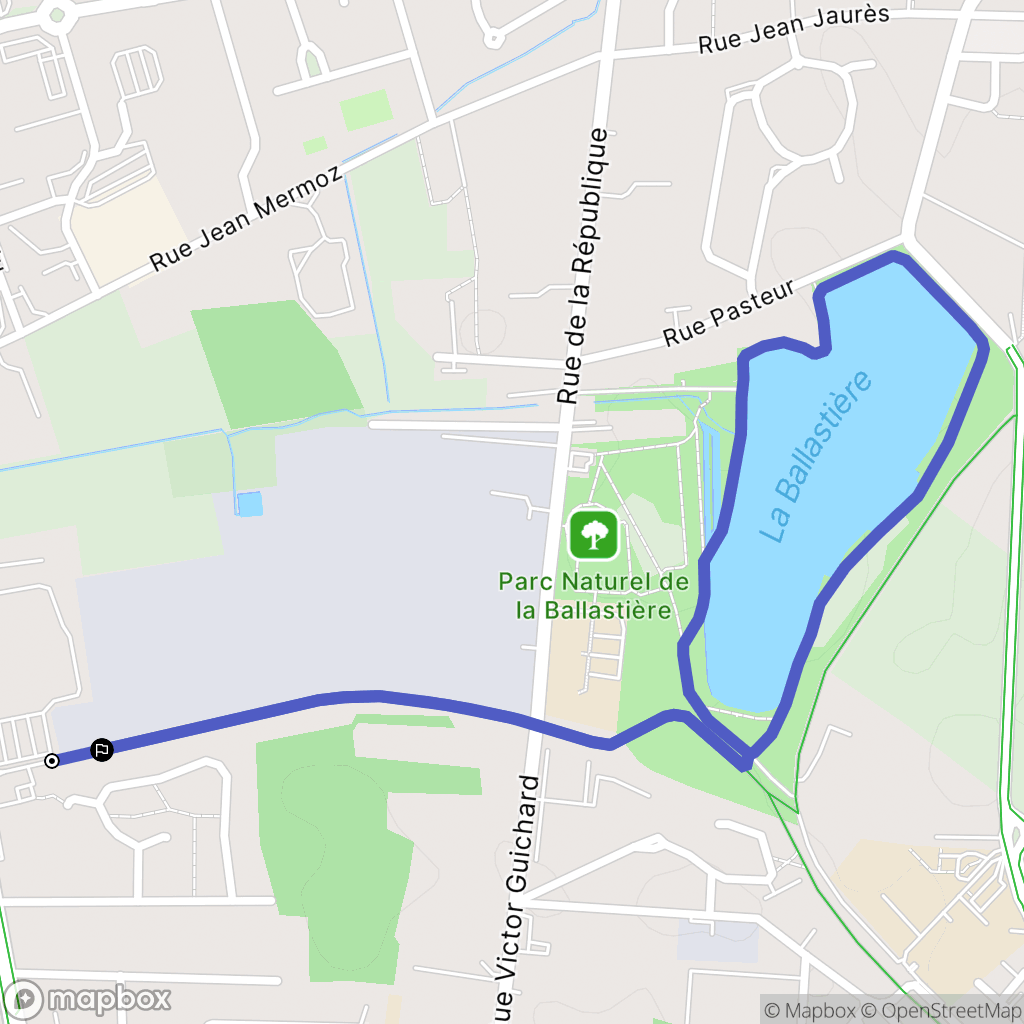 Sens : carte du parcours de randonnée - France