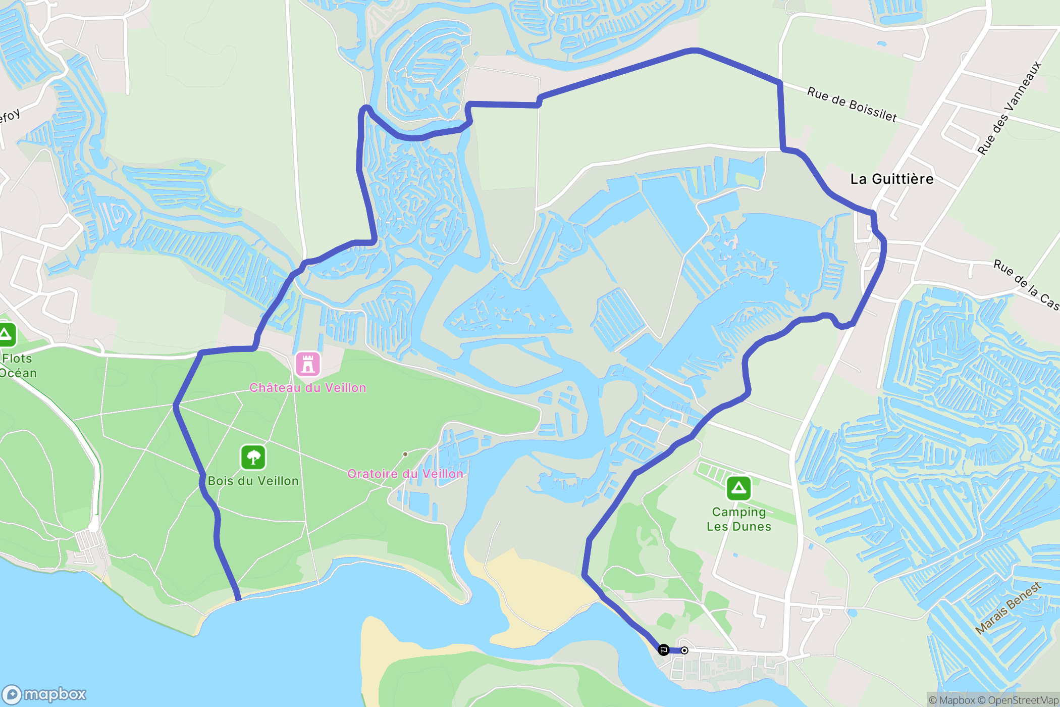 Talmont-Saint-Hilaire: routekaart voor buitenactiviteiten - France