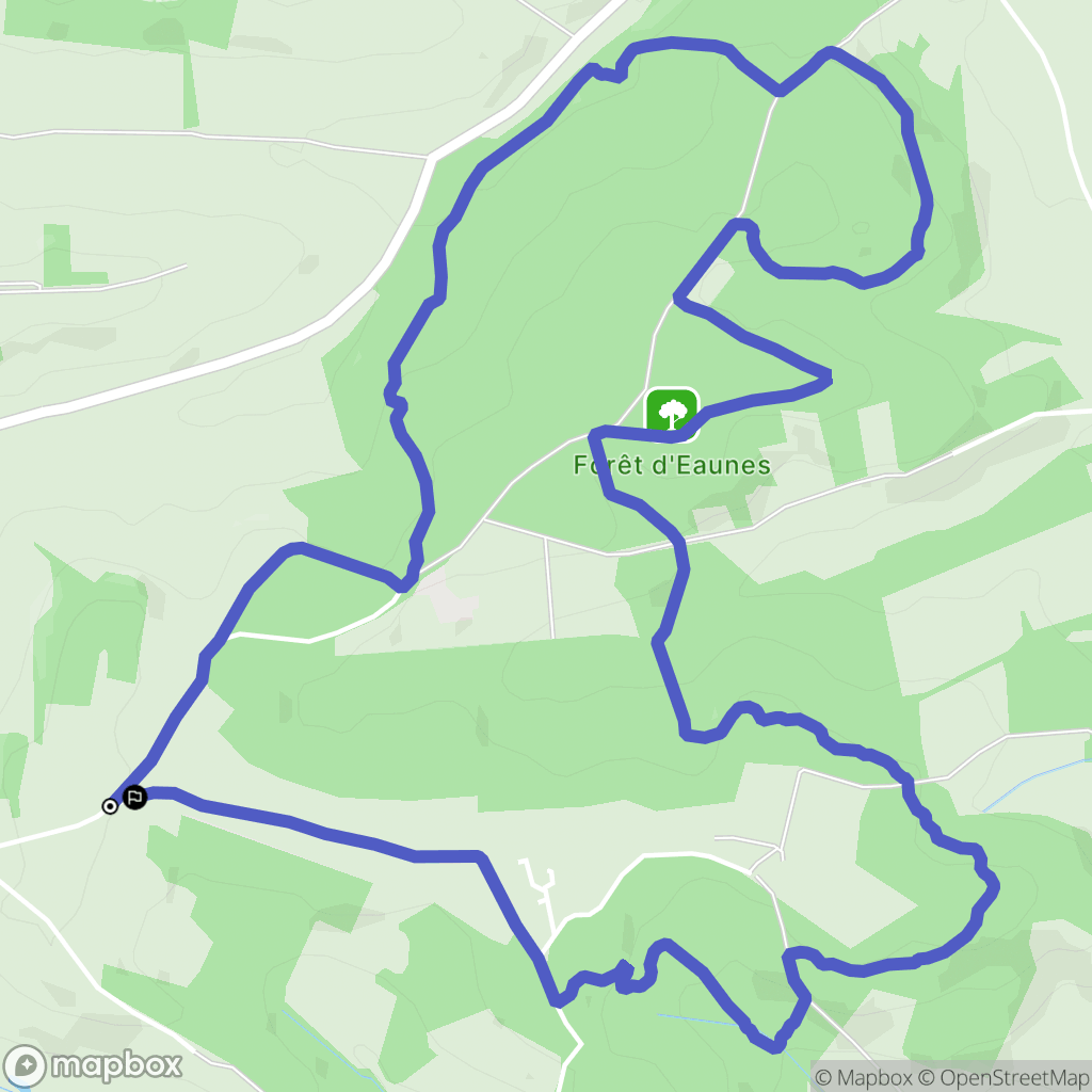 Muret : carte du parcours de randonnée - France
