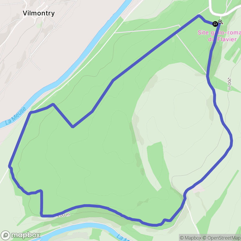Moulins-Saint-Hubert : carte du parcours de randonnée - France