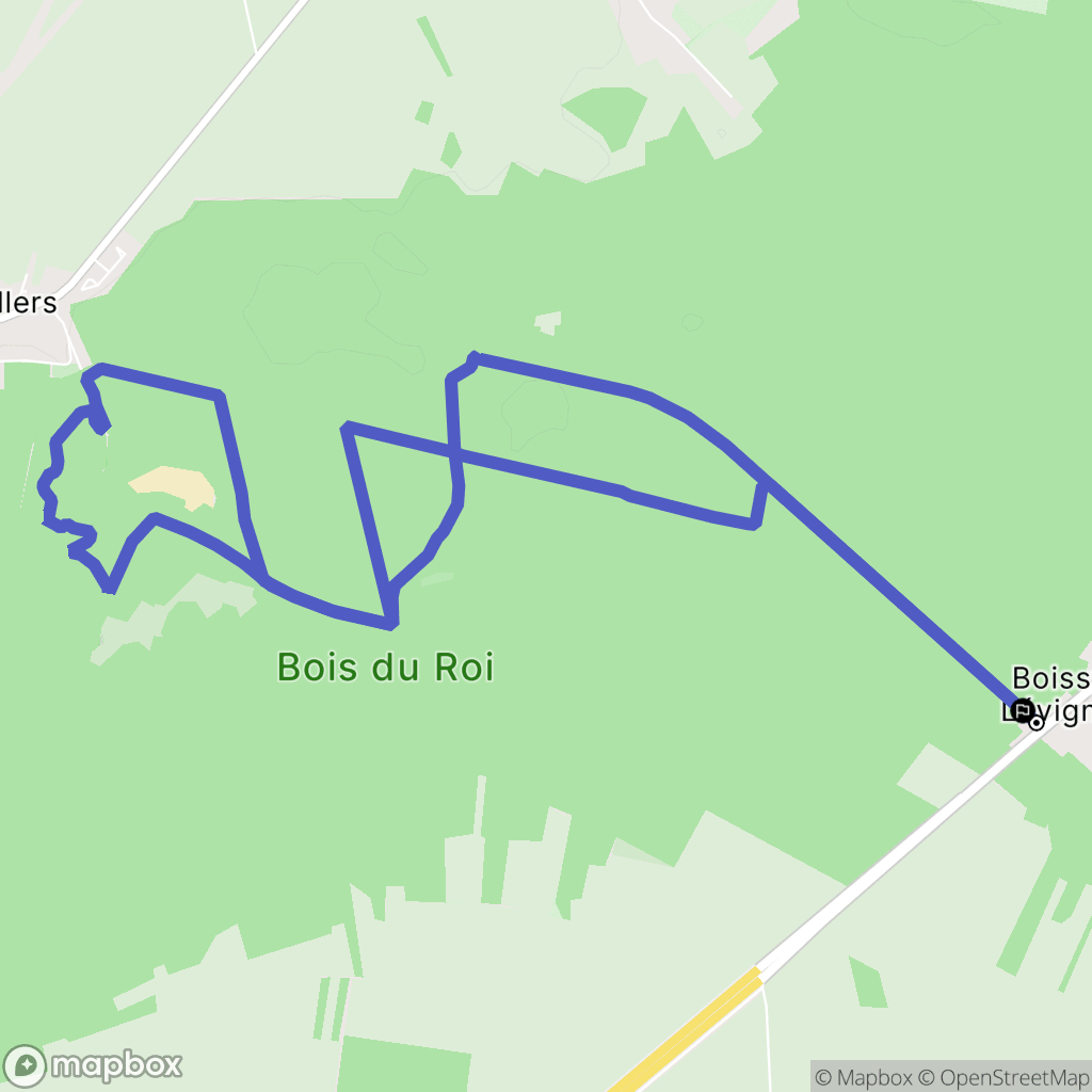 Lévignen : carte du parcours de randonnée - France