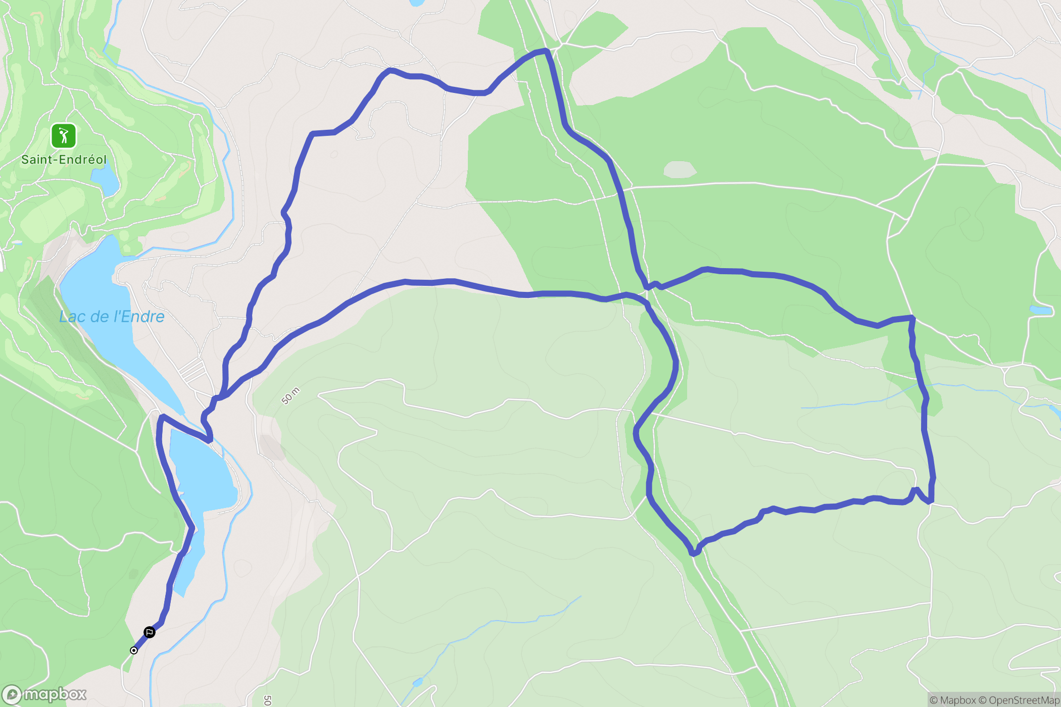 Le Muy : carte du parcours de randonnée - France