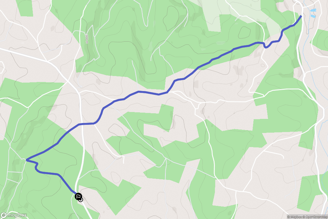 Gindou : carte du parcours de randonnée - France