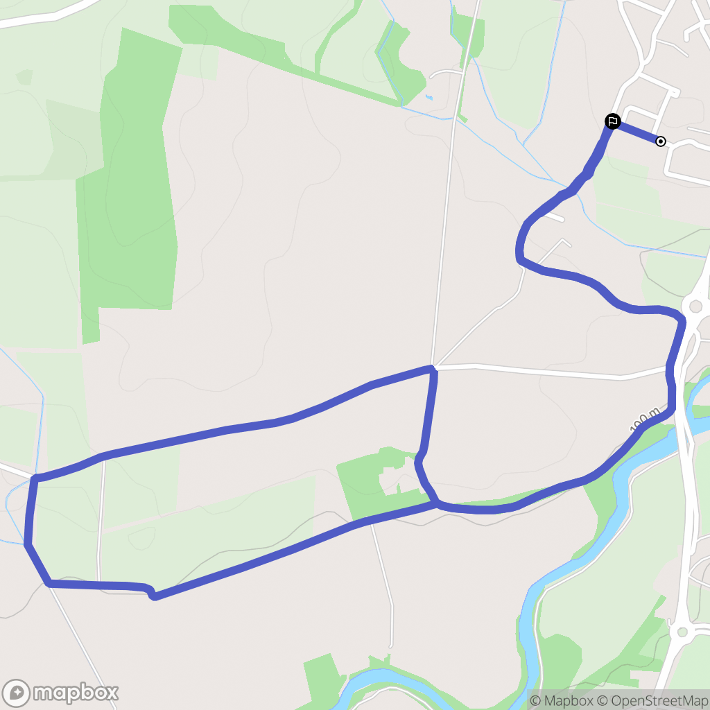 Villemoustaussou : carte du parcours de randonnée - France