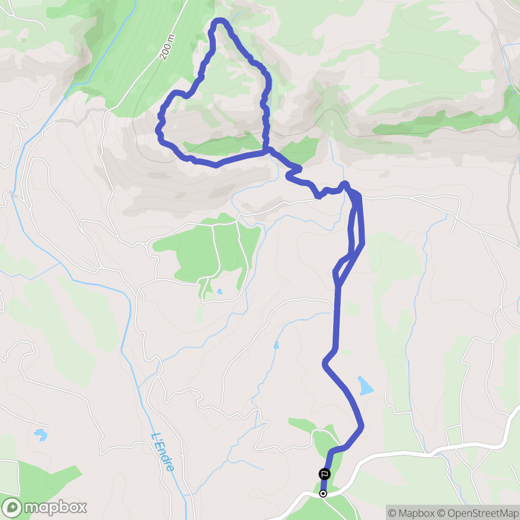 Le Muy : carte du parcours de randonnée - France